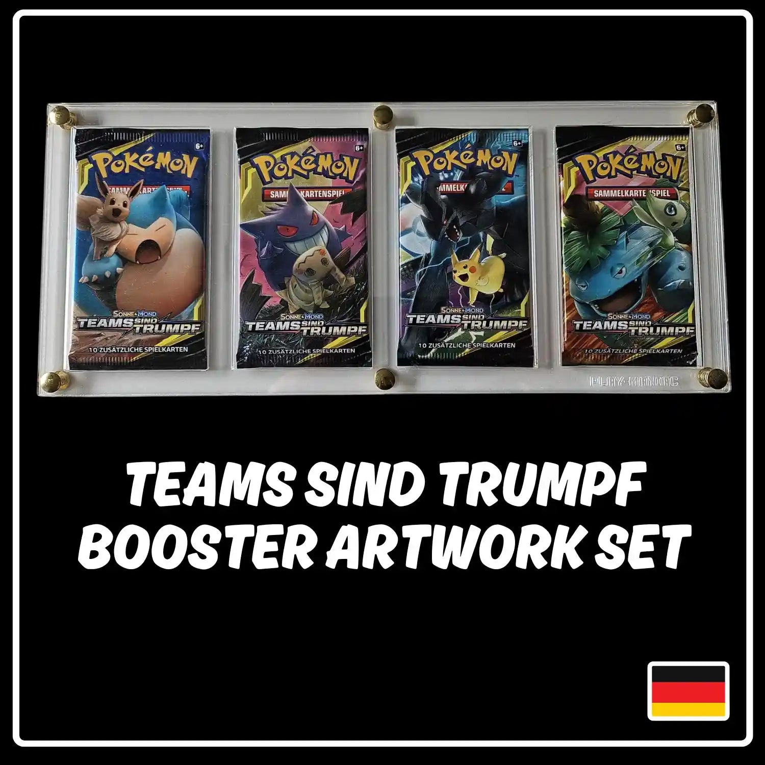 Pokemon Teams sind Trumpf Booster Artwork Set (DE)