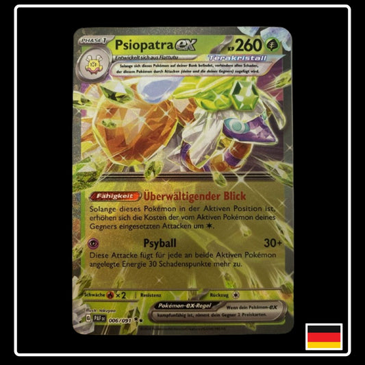 Pokemon Karte Psiopatra ex aus Paldeads Schicksale auf Deutsch und Selten