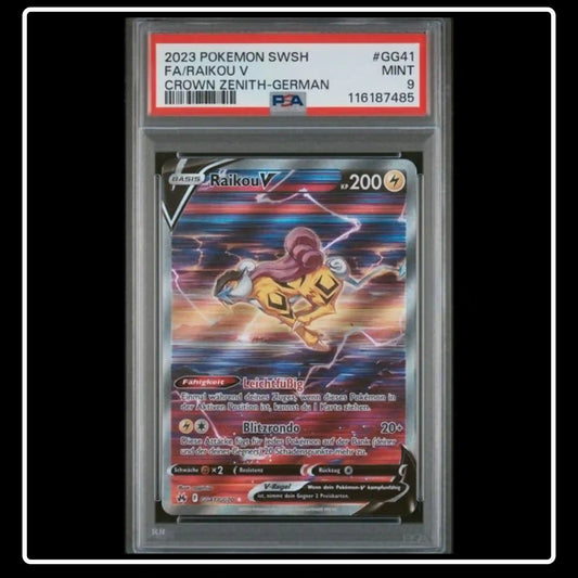 Raikou V Alternative Art GG41/GG70 Pokemon Zenit der Könige PSA 9