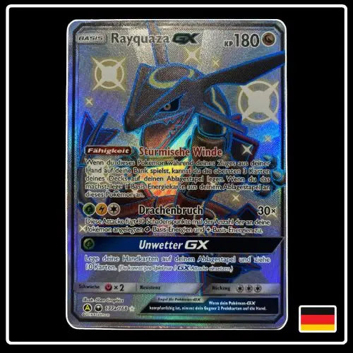 Rayquaza GX Shiny 177a/168 Pokemon Sturm am Firmament Promo