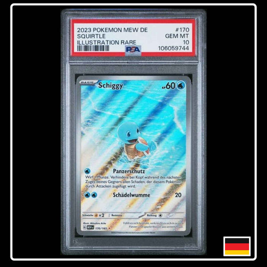 Schiggy Illustration Rare Pokemon 151 170/165 PSA 10 GEM MINT