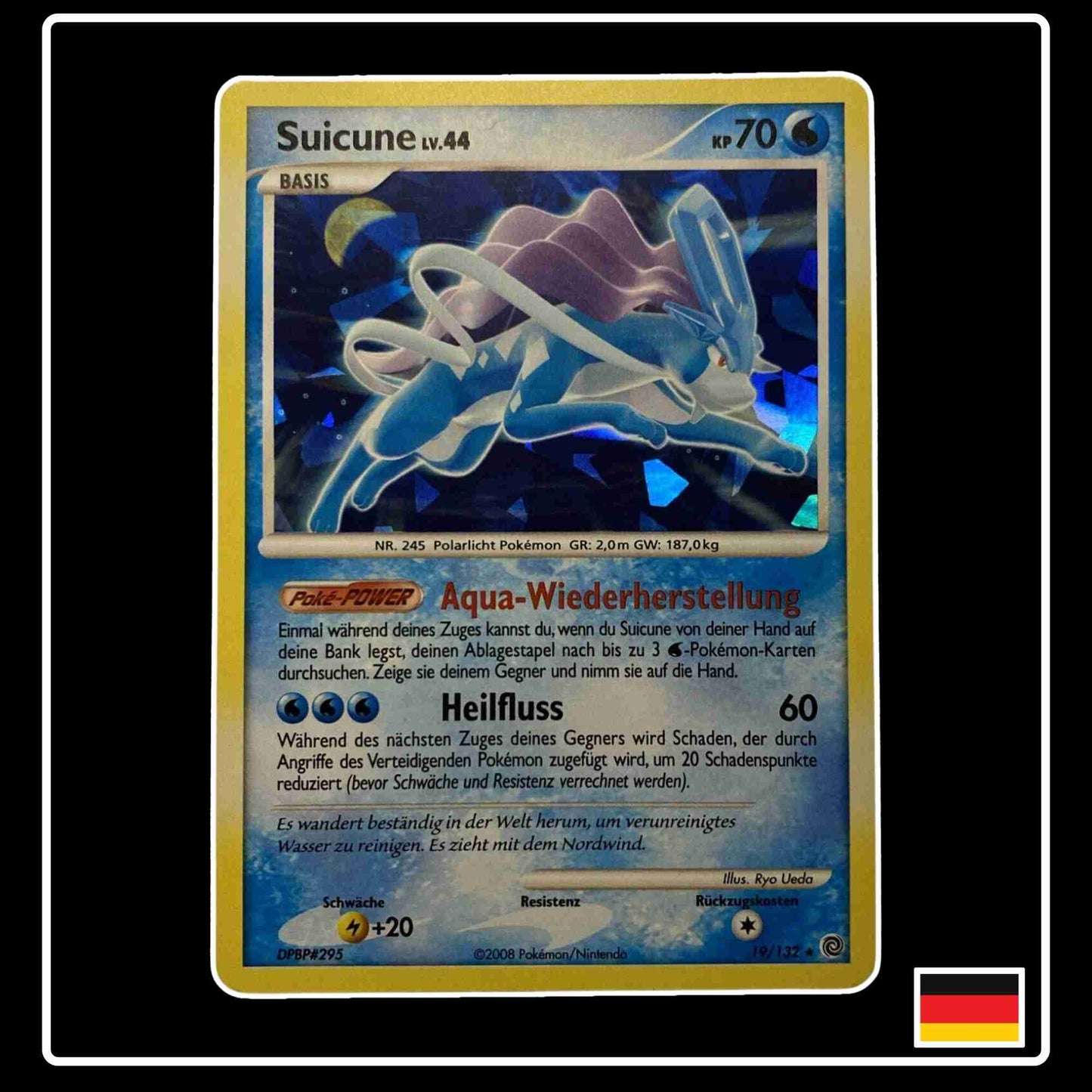 Suicune Lv. 44 HOLO 4/132 Pokemon Rätselhafte Wunder