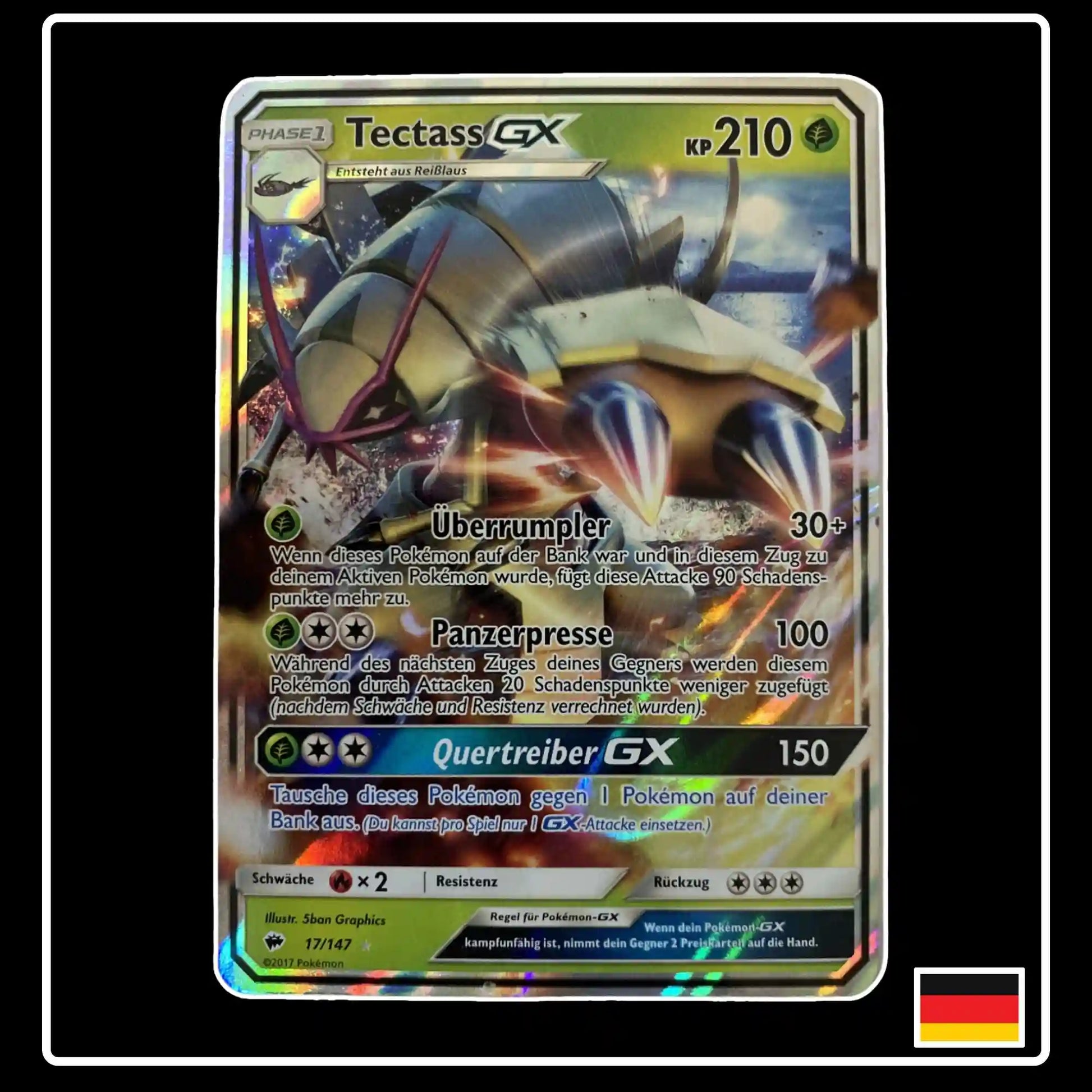 Tectass GX 17/147 Pokemon Nacht im Flammen