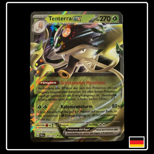 Pokemon Karte Tenterra ex aus Paldeads Schicksale auf Deutsch und Selten