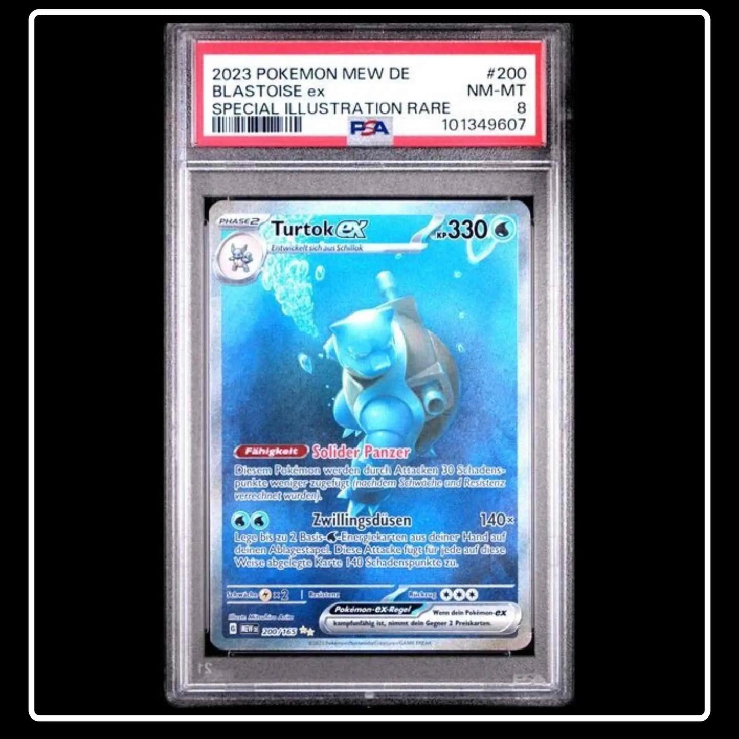 Turtok Special Illustration Pokemon 151 PSA 8