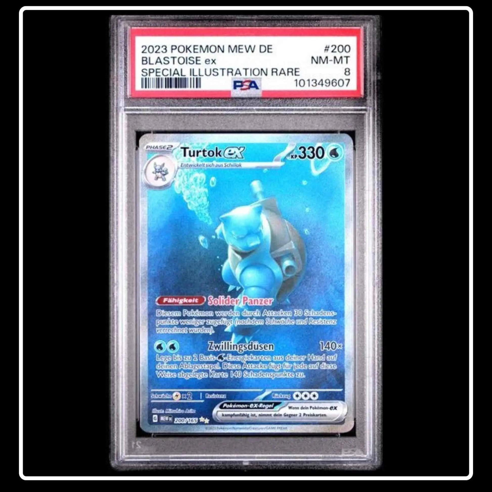 Turtok Special Illustration Pokemon 151 PSA 8