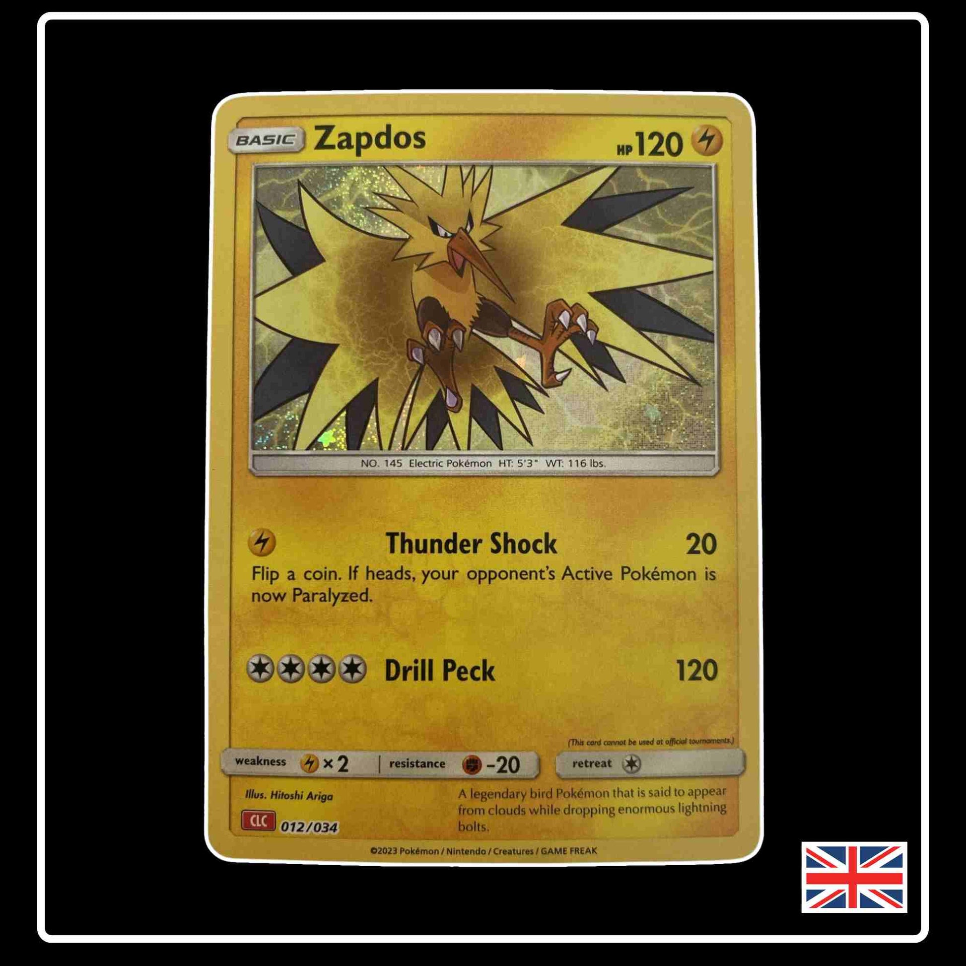 Zapdos 012/034 aus dem Pokemon Deck TCG Classic Collection