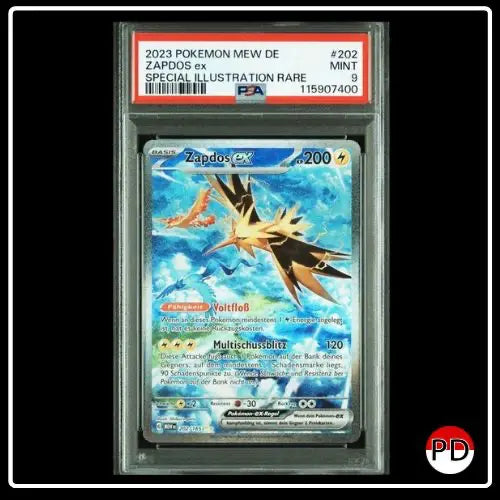 Zapdos ex SIR 202/165 Pokemon 151 PSA 9